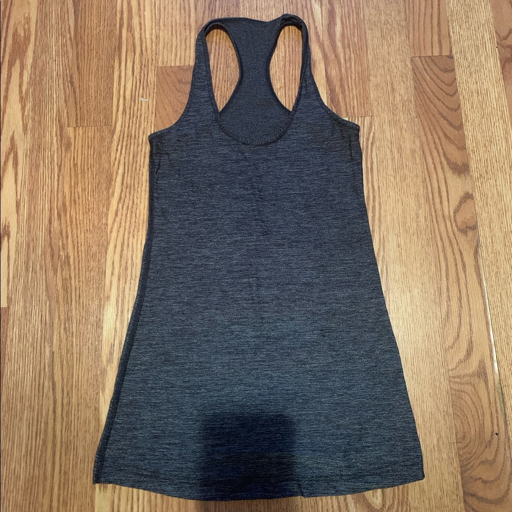 lululemon racerback tank charcoal